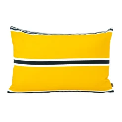 Outlet Housse de coussin LAYAR coloris safran 40 x 60 cm - 4MURS Coussins