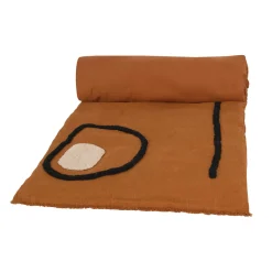 Discount Housse d'édredon TIKRI coloris caramel - 4MURS Linge De Maison
