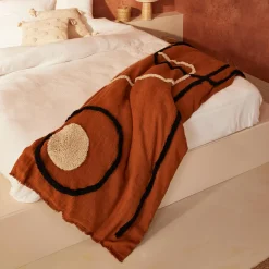 Discount Housse d'édredon TIKRI coloris caramel - 4MURS Linge De Maison