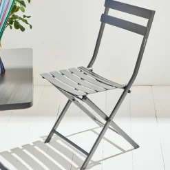 New Chaise GREENSBORO coloris graphite - 4MURS Mobilier De Jardin|Chaises Et Tabourets