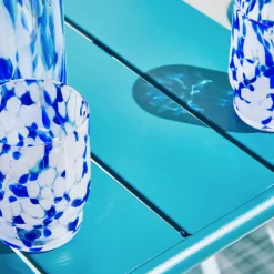 Online Table PHUKET coloris bleu canard 65 x 65 cm - 4MURS Mobilier De Jardin|Tables