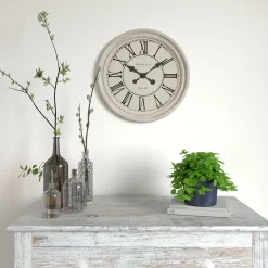 Fashion Horloge en bois CLOTHILDE coloris blanc - 4MURS Horloges