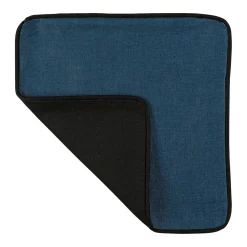 Outlet Housse de coussin APONI coloris bleu noir 40 x 40 cm - 4MURS Coussins