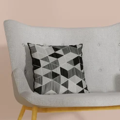 New Housse de coussin ARLETTY coloris noir 40 x 40 cm - 4MURS Coussins