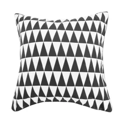 New Housse de coussin BACKGAMMON coloris noir 40 x 40 cm - 4MURS Coussins