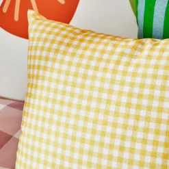 Sale Housse de coussin ELVA coloris jaune 40 x 40 cm - 4MURS Coussins
