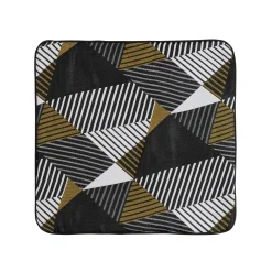 Best Housse de coussin JACKSON coloris jaune noir 40 x 40 cm - 4MURS Coussins