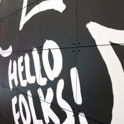 Fashion Panneau décoratif HELLO FOLKS! 80 x 100 cm - 4MURS Objets Muraux