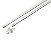Hot Kit barre à rideau vitrage VITRAGE PLAT argent de 40,0 à 60 cm - 4MURS Voilages, Vitrages, Stores Et Accessoires