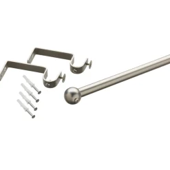 Hot Kit barre à rideaux RONDINA nickel satin 1,6 cm 180 cm - 4MURS Voilages, Vitrages, Stores Et Accessoires