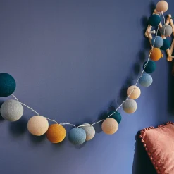 Online Guirlande lumineuse L'ORIGINAL GRACELAND moutarde, bleu poudré, lin, ivoire, gris perle, canard Enfant Luminaires Enfant|Guirlandes Et Déco Lumineuse