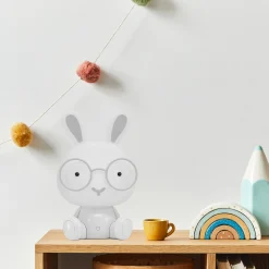 Best Lampe à poser BUNNY coloris blanc 30,5 x 19 cm - 4MURS Enfant Luminaires Enfant|Lampes À Poser