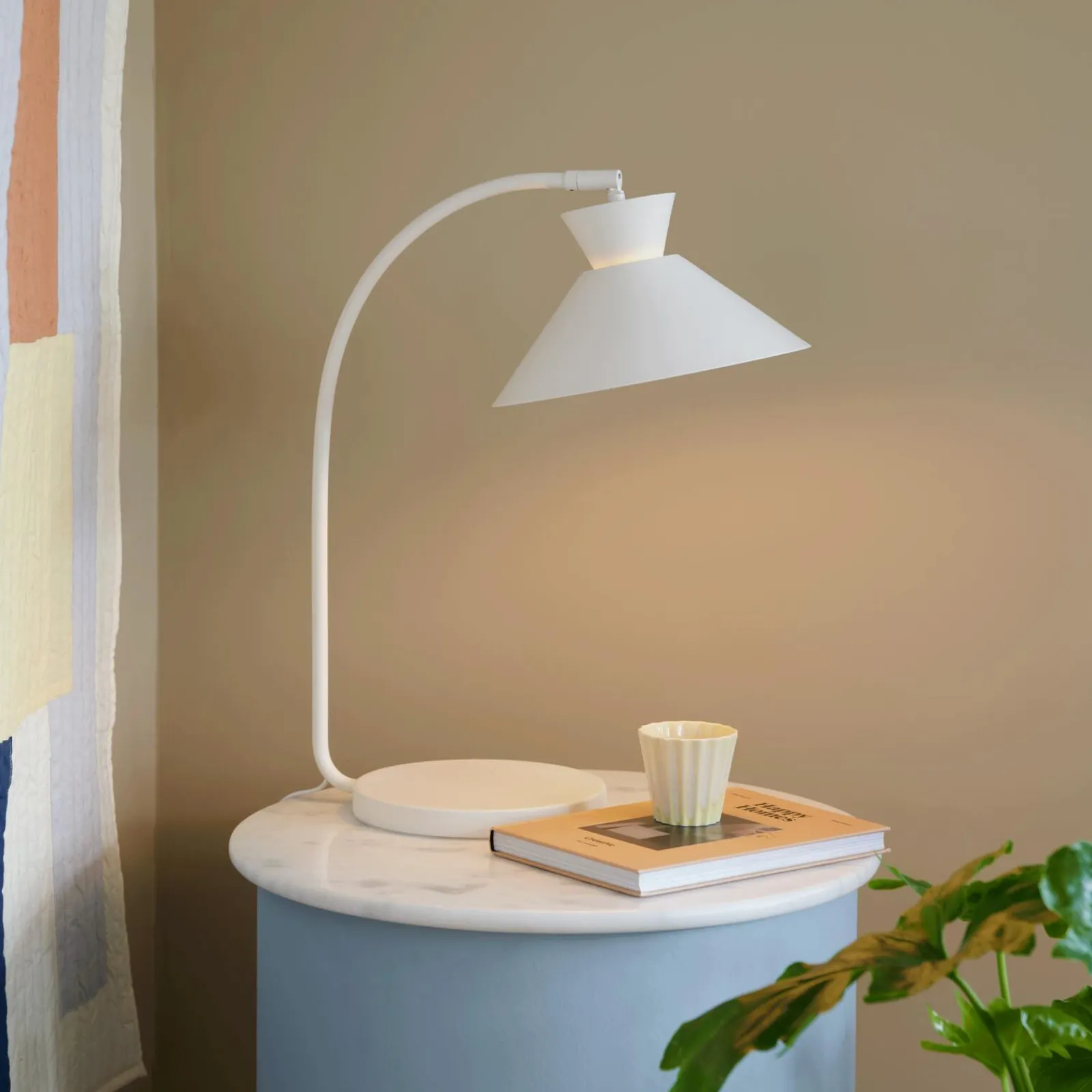Outlet Lampe à poser DIAL coloris blanc 51 x 25 cm - 4MURS Lampes À Poser