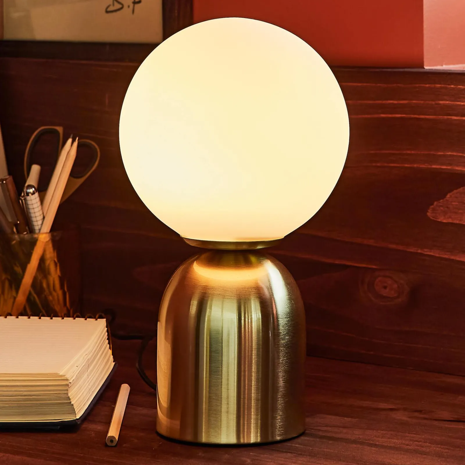 Clearance Lampe à poser HELGA coloris doré 27 x 15 cm - 4MURS Lampes À Poser