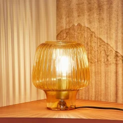 Fashion Lampe à poser HOLEO coloris ambre 21 x 18 cm - 4MURS Lampes À Poser