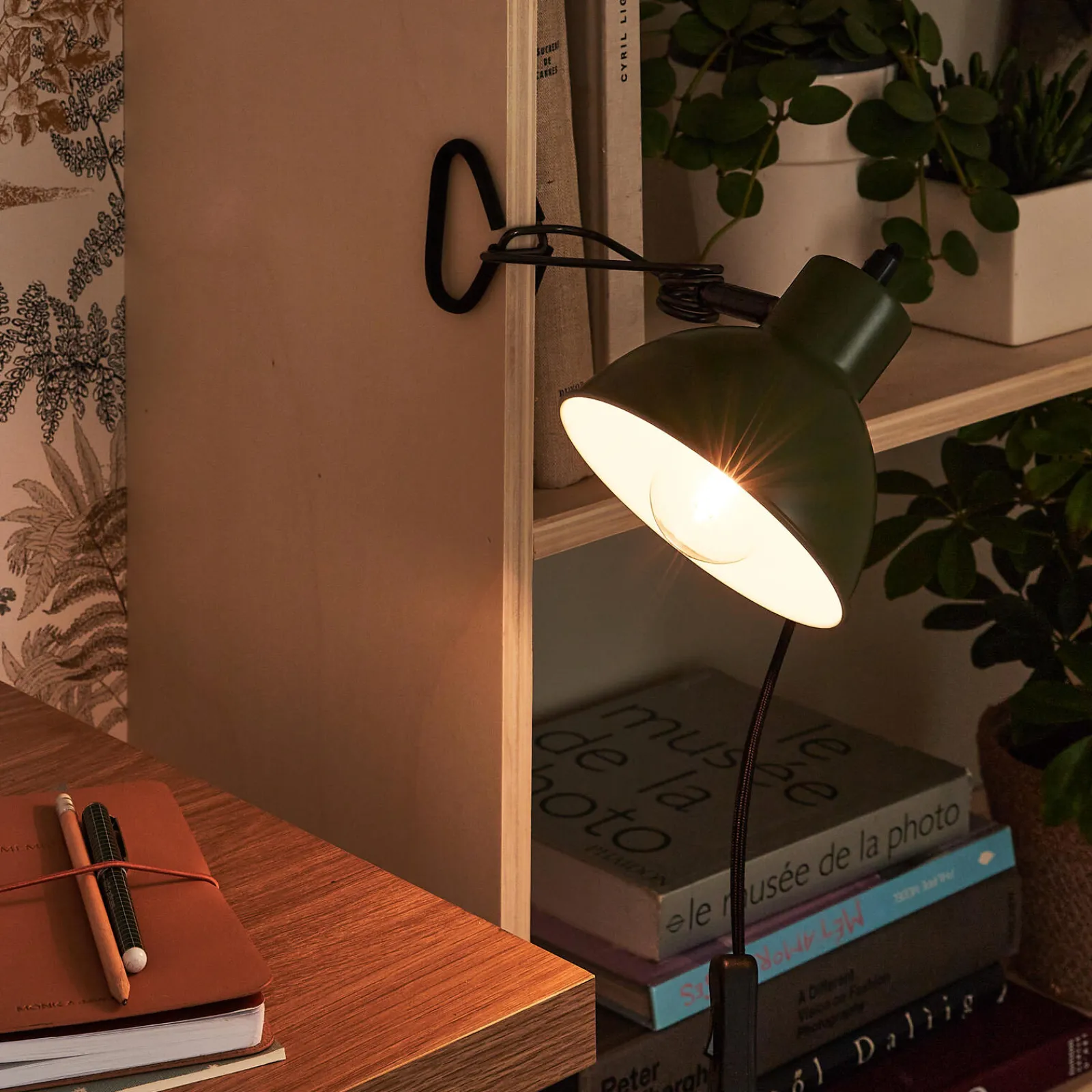 Discount Lampe à poser MOYS coloris vert 32,5 x 13 cm - 4MURS Lampes À Poser