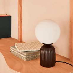 Fashion Lampe à poser PENELOPE coloris noir 26,5 x 15 cm - 4MURS Lampes À Poser