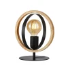Discount Lampe à poser QUEBEC coloris noir et naturel 25 x 22 cm - 4MURS Lampes À Poser