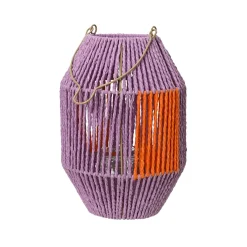 Discount Lanterne PURPI coloris Violet, rouge - 4MURS Guirlandes Et Déco Lumineuse