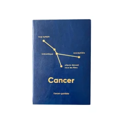 Sale Carnet ASTRO CANCER coloris bleu - 4MURS Papeterie Et Livres
