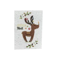 Outlet Carte JOYEUX NOËL coloris blanc - 4MURS Papeterie Et Livres