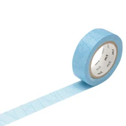 Online Masking tape TRAME MESSY coloris cyan - 4MURS Jeux Et Diy|Objets Muraux