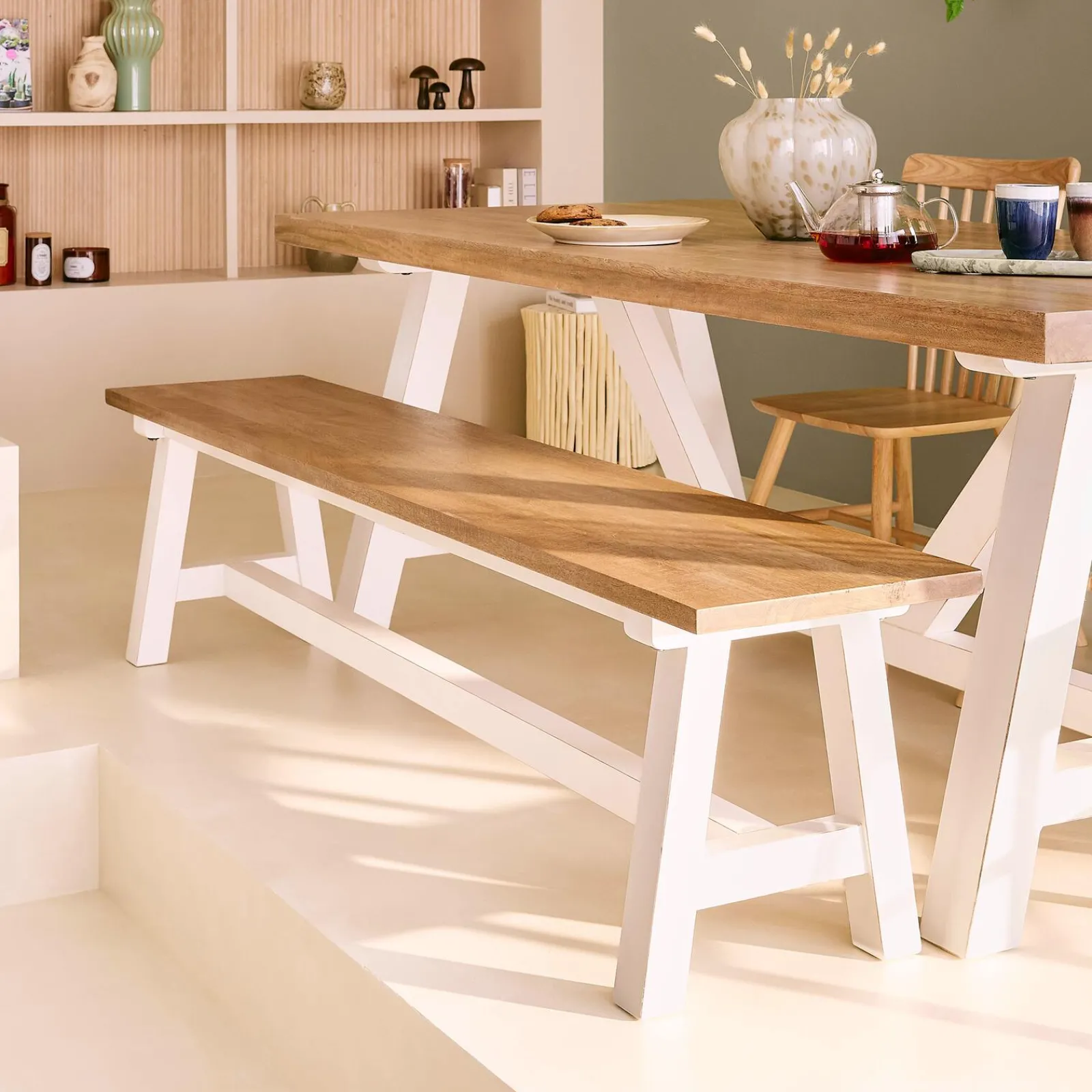 Outlet Banc ETRETAT coloris naturel - Bancs Et Banquettes