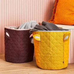 Discount Corbeille ANITA coloris bordeaux - Enfant Déco Enfant|Objets Déco