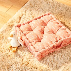 New Coussin de sol DOLCE coloris rose - Enfant Textile De Maison Enfant|Coussins