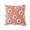 New Coussin LISIAN coloris saumon 40 x 40 cm - Coussins
