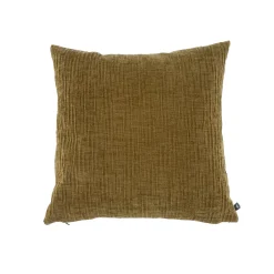 Clearance Coussin MEANDOR coloris jaune ocre 44 x 44 cm - Coussins