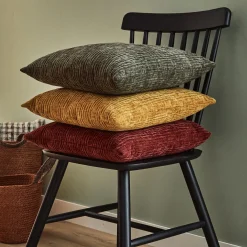 Best Coussin MEANDOR coloris rouge marsala 44 x 44 cm - Coussins