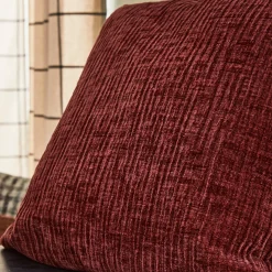 Best Coussin MEANDOR coloris rouge marsala 44 x 44 cm - Coussins