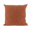 Hot Coussin MEDEA coloris Orange Brulée 44 x 44 cm - Coussins