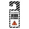 Outlet Déco de porte JEUX EN COURS coloris noir - Objets Muraux