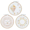 Clearance Déco murale TAMBOURS CHEMIN DES DUNES coloris lin - Enfant Déco Murale Enfant|Objets Muraux