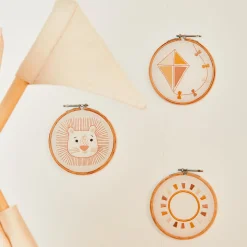 Clearance Déco murale TAMBOURS CHEMIN DES DUNES coloris lin - Enfant Déco Murale Enfant|Objets Muraux