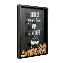 Outlet Déco murale WINE MEMORIES coloris noir - Objets Muraux