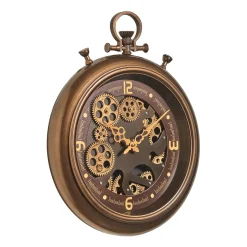Clearance Horloge à rouage CLYDE coloris bronze et or - Horloges