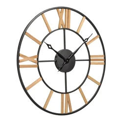 Online Horloge en bois CHARLY coloris pin - Horloges