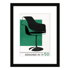 Discount Image encadrée DESIGNED IN 1950 30 x 40 cm - Tableaux Et Affiches
