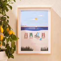 Outlet Image encadrée LA BELLE VIE 50 x 70 cm - Tableaux Et Affiches