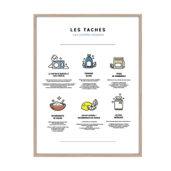 Online Image encadrée LES TACHES 30 x 40 cm - Tableaux Et Affiches
