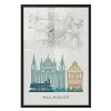 Clearance Image encadrée MAP MULHOUSE 40 x 60 cm - Tableaux Et Affiches