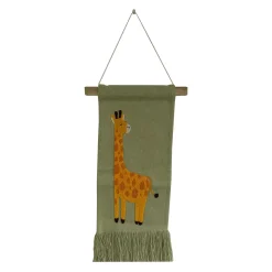 Best Kakémono déco GIRAFE nuances de jaune et beige - Enfant Déco Enfant|Déco Murale Enfant