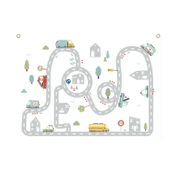 Discount Kakémono déco MON CIRCUIT coloris multicolore - Enfant Déco Murale Enfant|Objets Muraux