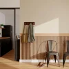 Outlet Papier peint intissé SOUBASSEMENT TASSEAUX bois clair - Papiers Peints