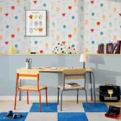 Hot Papier peint intissé CUTE MONSTER coloris multicolore - Enfant Papiers Peints Enfant|Papiers Peints