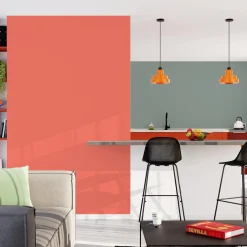 Fashion Papier peint intissé OPAL coloris corail - Papiers Peints