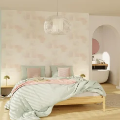 Sale Papier peint intissé CLAPTOWN coloris rose perle - Papiers Peints